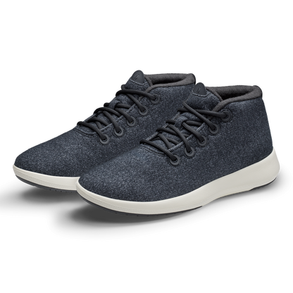 Men's Wool Runner-up Mizzle - Natural Black (Natural White Sole)
