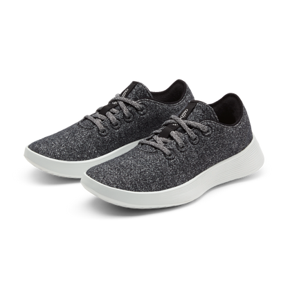Women's Wool Runner Go - Dark Grey (Light Grey Sole)