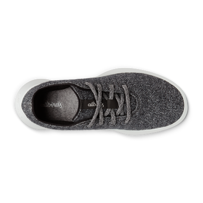 Women's Wool Runner Go - Dark Grey (Light Grey Sole)