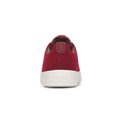Men's Wool Cruiser - Burgundy (Natural White Sole)