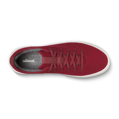 Men's Wool Cruiser - Burgundy (Natural White Sole)
