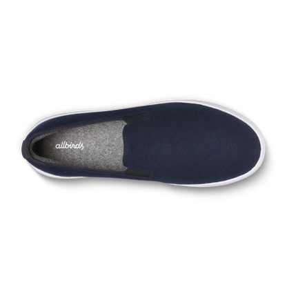 Men's Wool Cruiser Slip On - Dark Navy (Blizzard Sole)