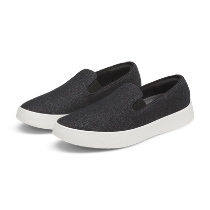 Men's Wool Cruiser Slip On - Natural Black (Blizzard Sole)