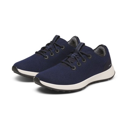 Women's Wool Runner NZ Waterproof - Dark Navy (Natural White Sole)