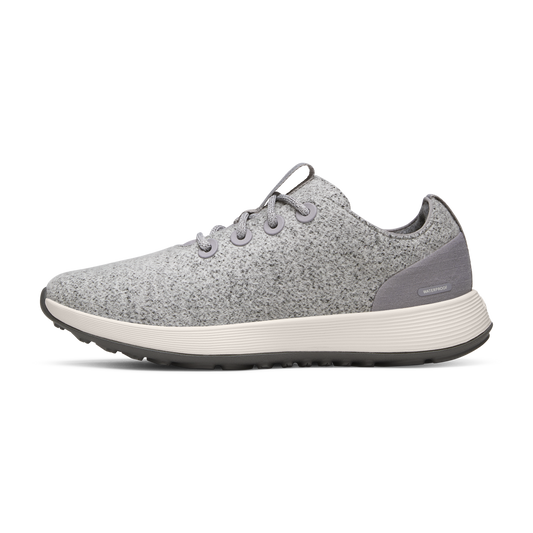 Women's Wool Runner NZ Waterproof - Medium Grey (Natural White Sole)