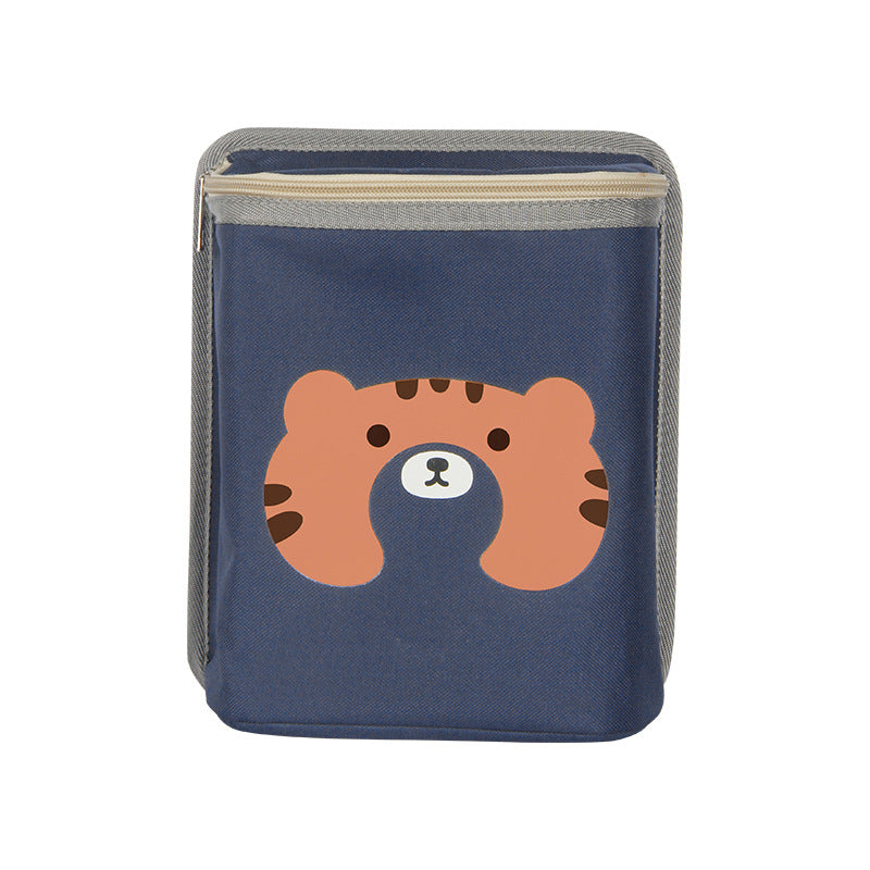 Cute Cartoon Car Insulated Storage Bag – Portable Thermal Organizer for Food, Drinks, and Car Accessories